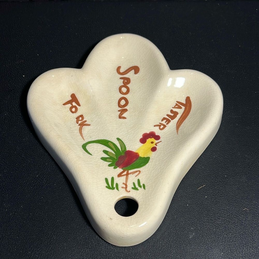 1950’s Howard Holt California Pottery Spoon Rest. KK278